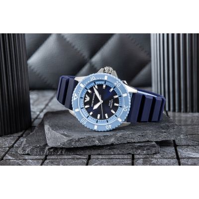 6. EMPORIO ARMANI World Explorer Solar AR11785 Men's Watch + BOX