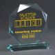 9. Engraved glass trophy with case + paint filling