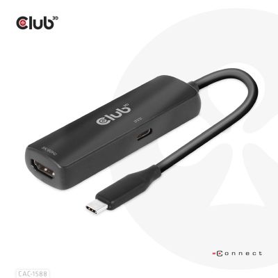 4. CLUB3D CAC-1588 Cable Adapter 0.17m USB Type-C HDMI Black