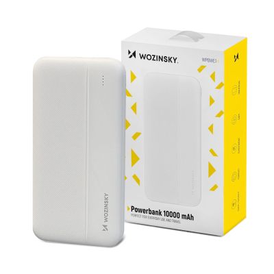 6. Wozinsky powerbank Li-Po 10000mAh 2 x USB white (WPBWE1)