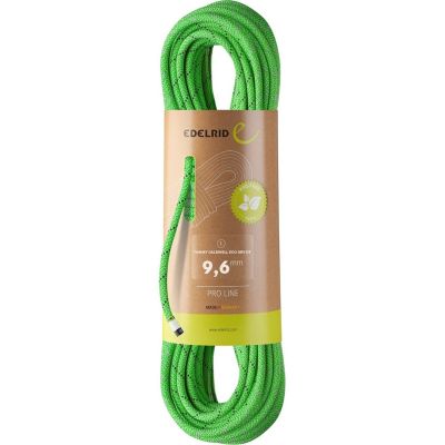 EDELRID TOMMY CALDWELL ECO DRY DT 9.6mm 80m climbing rope - NEON GREEN