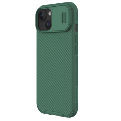 3. Nillkin CamShield Pro Magnetic Case for iPhone 15 Plus with Camera Protector - Green