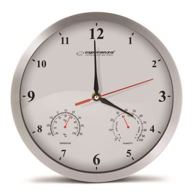 2. ESPERANZA WASHINGTON WHITE WALL CLOCK EHC008W