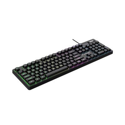 3. Wozinsky WKG-200 RGB Membrane Gaming Keyboard with Scroll Wheel - Black