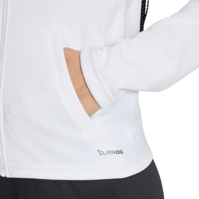 5. adidas Entrada 26 Track Women's Track Jacket, White, JZ6603
