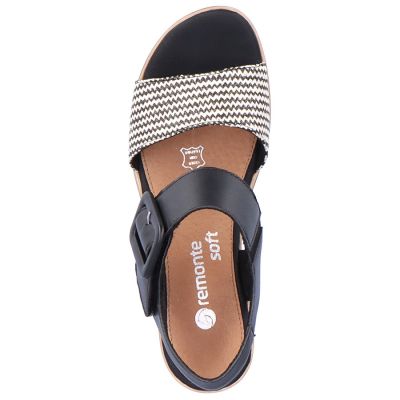 20. Remonte W RKR646 Leather Wedge Sandals