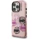 2. Karl Lagerfeld IML Multi K&C Head Pattern Case for iPhone 16 Pro Max - Pink
