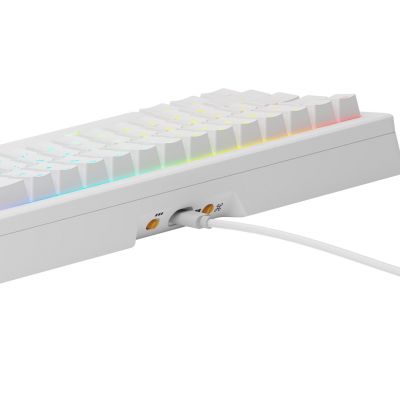 4. Glorious PC Gaming Race GMMK 3 Prebuilt USB Keyboard QWERTY US English White