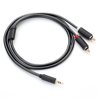 4. Ugreen AV102 10513 cable 3.5 mm mini jack (male) / 2RCA (male) 5m - gray