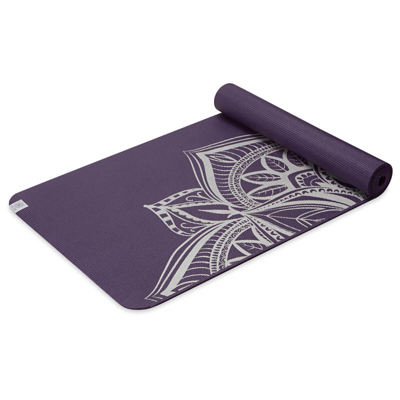 7. Gaiam Aubergine Medallion yoga mat 6 mm 63844