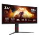 22. AOC G4 CU34G4CAP Computer Monitor 86.4 cm (34") 3440 x 1440 px UltraWide Quad HD LCD Black, Red