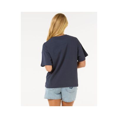 6. RIP CURL Surf Puff Relaxed Tee, navy blue