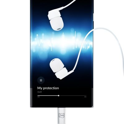 10. USB-C 3mk Wired Headphones - white