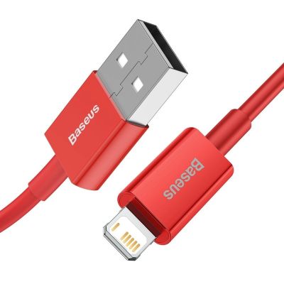 2. Baseus Superior USB - Lightning cable 2.4 A 1 m red (CALYS-A09)