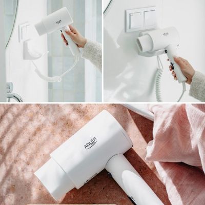 7. ADLER AD 2285w hotel hair dryer white