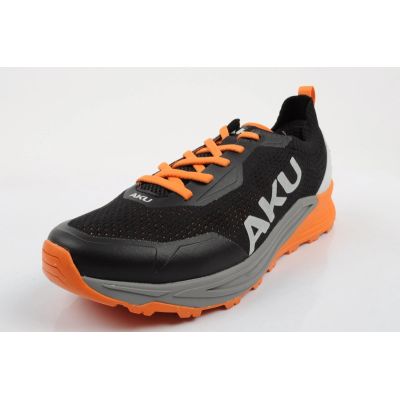 4. Aku men's outdoor trekking shoes Aira comfortable hiking black gray orange
