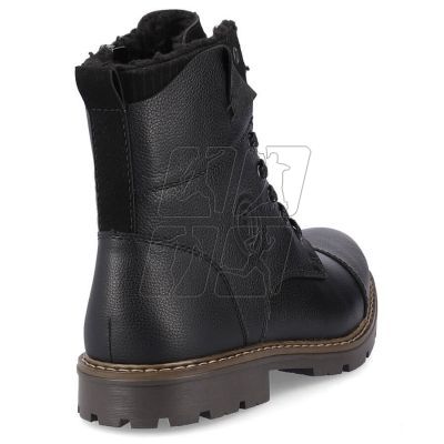 7. Leather boots insulated with wool Rieker M RKR296A black