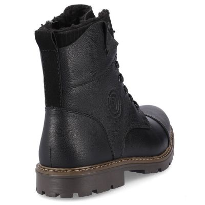 7. Rieker M RKR296A wool-lined leather ankle boots, black
