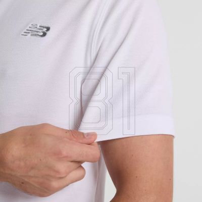 3. New Balance Cotton Pique Polo Shirt M MT51519WT