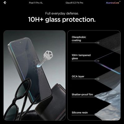 8. Spigen Glas.tR EZ Fit Pro 2-Pack Tempered Glass Screen Protector for Google Pixel 11 Pro XL