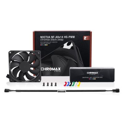 3. NOCTUA 92mm 300-2200 RPM Low Profile CHROMAX fan