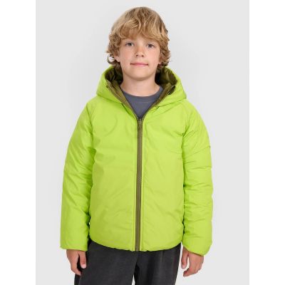 4. Boy's double-sided down jacket with synthetic filling 4F 4FJRAW25TDJAM0790-43S