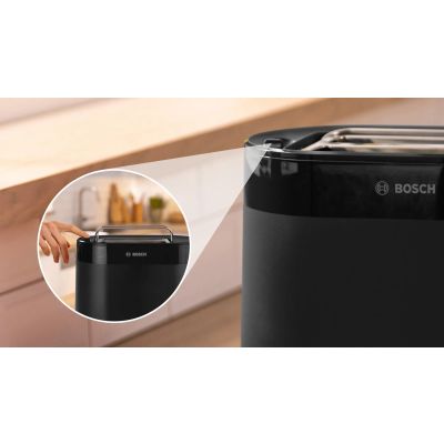 8. Bosch TAT2M123 2-Cup Toaster 950W Black