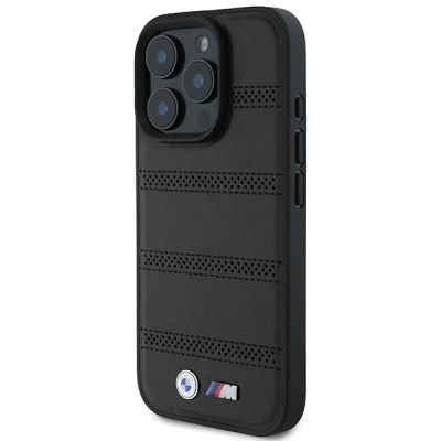 2. BMW M Perforated And Stitched Line MagSafe case for iPhone 16 Pro - black