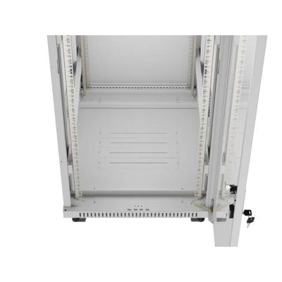 4. LANBERG FLOOR RACK CABINET 19" 32U 600X800 GRAY GLASS DOOR LCD (FLAT PACK) V2