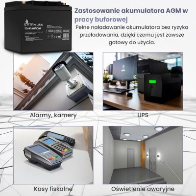 20. EXTRALINK BATTERY BATTERY ACCUMULATOR AGM 12V 45