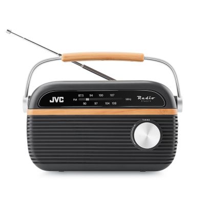 2. JVC Portable Radio RA-E215G Gray