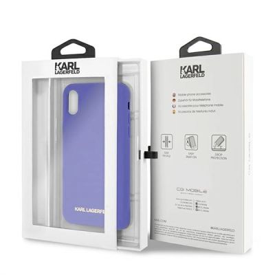 7. Karl Lagerfeld Silicone iPhone X/Xs Case - Purple