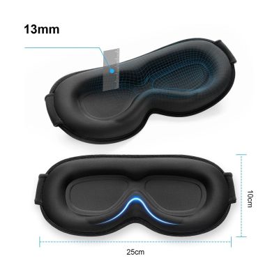 5. Wozinsky MSS-11 eyeshade sleeping mask - black