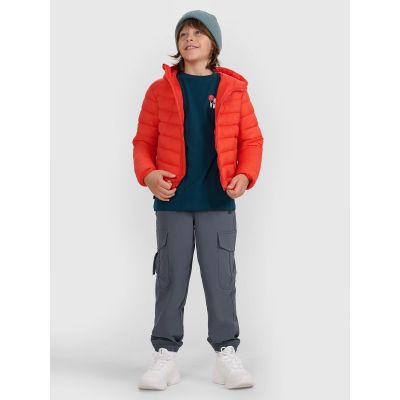 5. Boy's down jacket with synthetic filling 4F 4FJRAW25TDJAM0819-62S