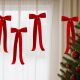 15. DECORATIVE RED BOWS 2x19x48CM 4 PCS MICA