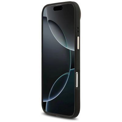 5. Guess Peony Hot Stamp MagSafe Case for iPhone Air - Black