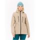 3. Women’s hooded zip-up ski/snowboard jacket PROTEST PRTBEVERLY, beige