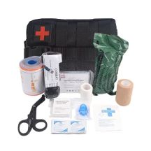 Military tactical first aid kit with 13 pieces of equipment HELBO Depan HEL002 black