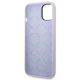 7. Guess Silicone Vintage Gold Logo Case for iPhone 14 / 15 Plus - Purple