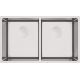 2-bowl steel undermount sink