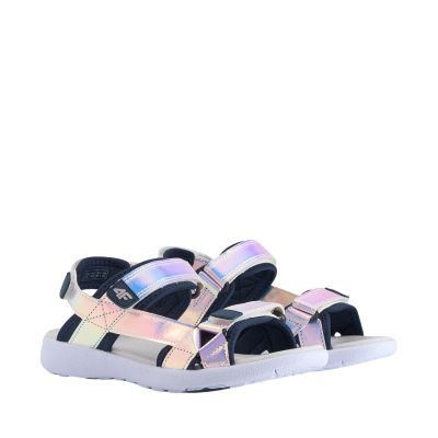 2. Girls' sandals 4F F110 multicolor 4FJWSS26FSANF110 90S