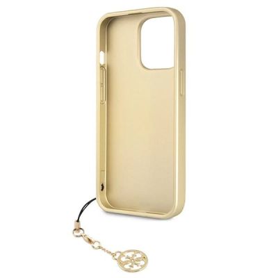 7. Guess GUHCP13LGF4GBR iPhone 13 Pro / 13 6.1 "brown / brown hardcase 4G Charms Collection
