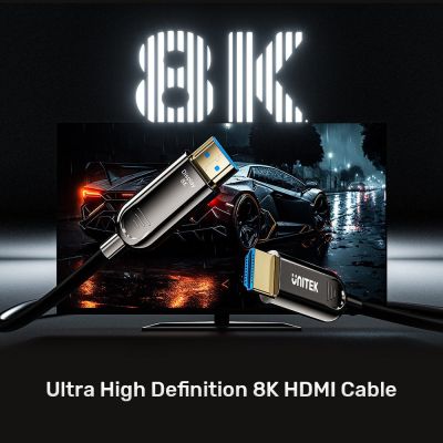 5. UNITEK OPTICAL CABLE HDMI 2.1 Active Optical Cable 8K / 4K 144Hz 15M