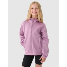 Windproof softshell jacket with neodry 5000 membrane for girls 4F Junior 4FJWAW24TSOFF261-54S