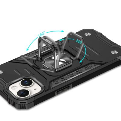 5. Wozinsky Ring Armor iPhone 15 Plus iPhone 15 Plus Ring Armor Case - Blue