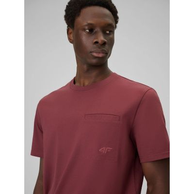 4. Men's regular plain T-shirt 4F 4FRSS26TTSHM3637-60S