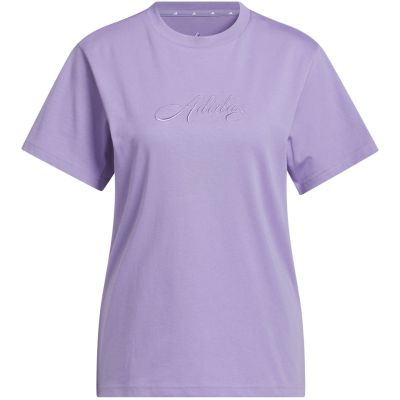 2. adidas Cursive Women's T-Shirt Light Purple KB2402