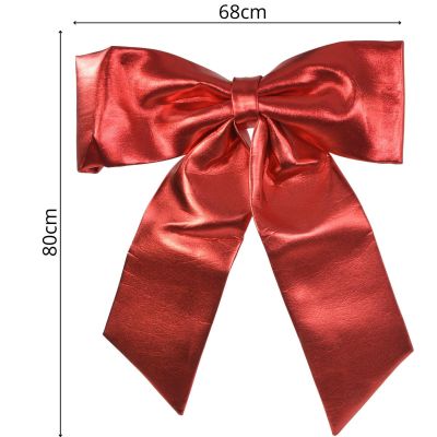 18. JUMBO DECORATIVE BOW 68x80CM RED