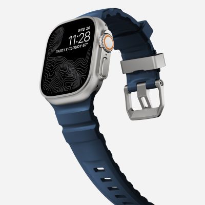 8. Nomad Rocky Point Band Natural Leather, Titanium