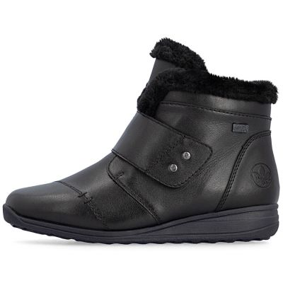 3. Rieker 47268-00 Waterproof Insulated Leather Women's Boots, Black